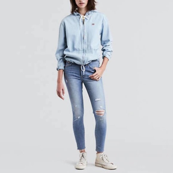 levi's wedgie skinny blue spice